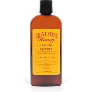 imageLeather Honey Leather Cleaner NonToxic Leather Care Made in the USA Since 1968 Deep Cleans Leather Faux ampamp Vinyl  Couches Car Seats Purses Tack Shoes ampamp Bags Safe Any Colors ampamp White Leather8 Fl Oz Pack of 1