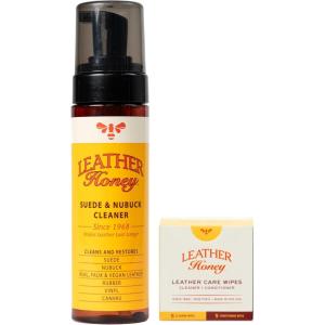imageLeather Honey Suede ampamp Nubuck Cleaner with Leather Care Combo Wipes
